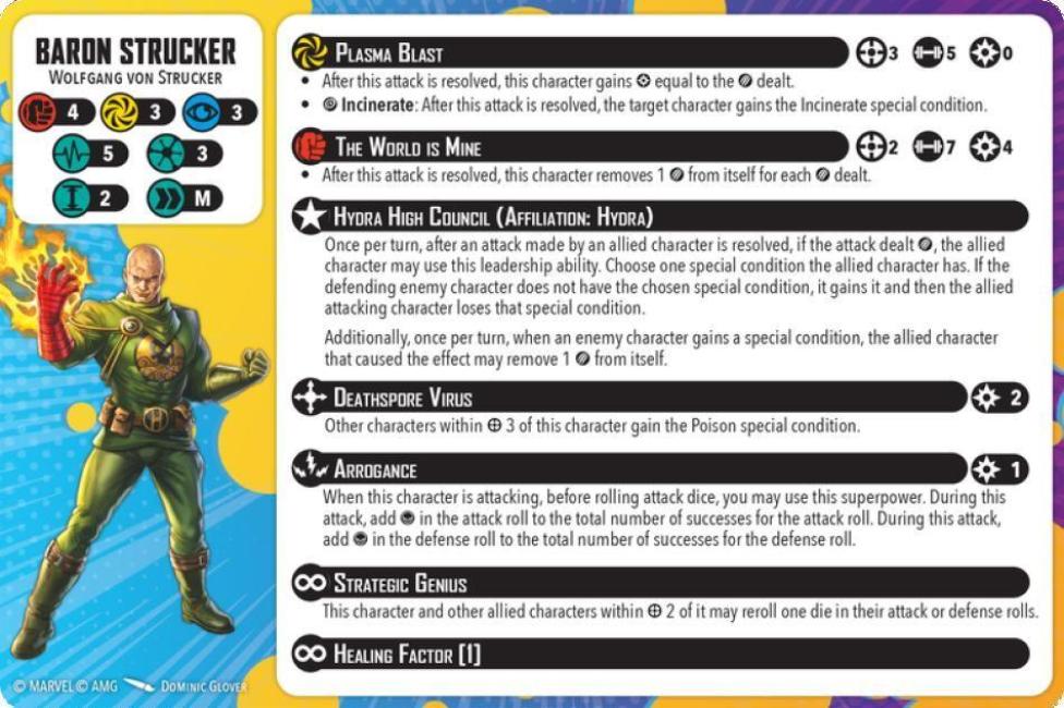 Baron Strucker healthy