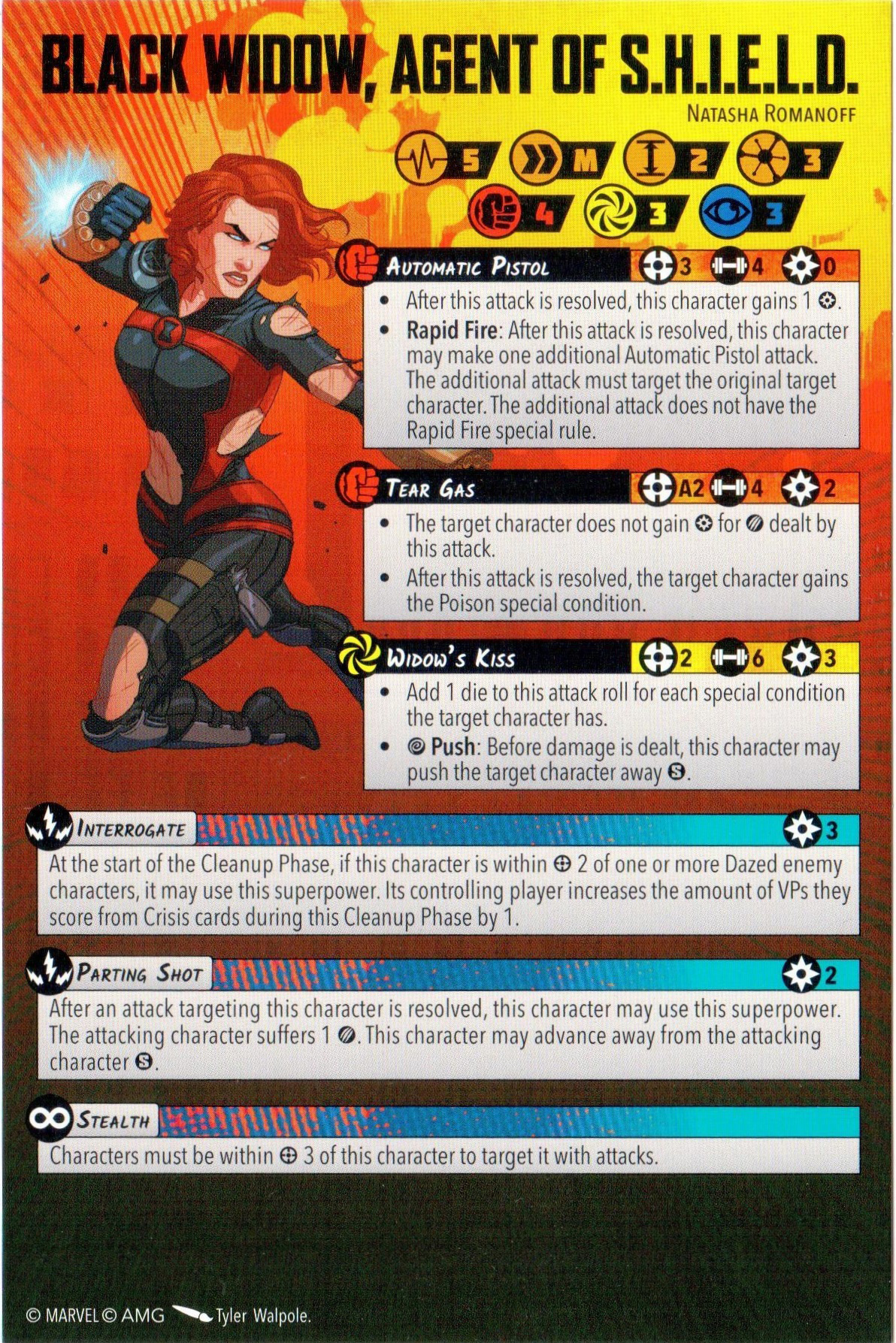 Black Widow Agent of S.H.I.E.L.D injured