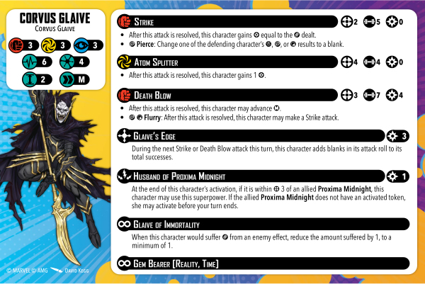 Corvus Glaive healthy