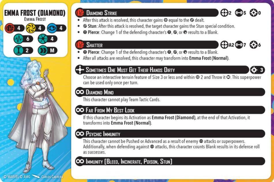 Emma Frost (Diamond) healthy