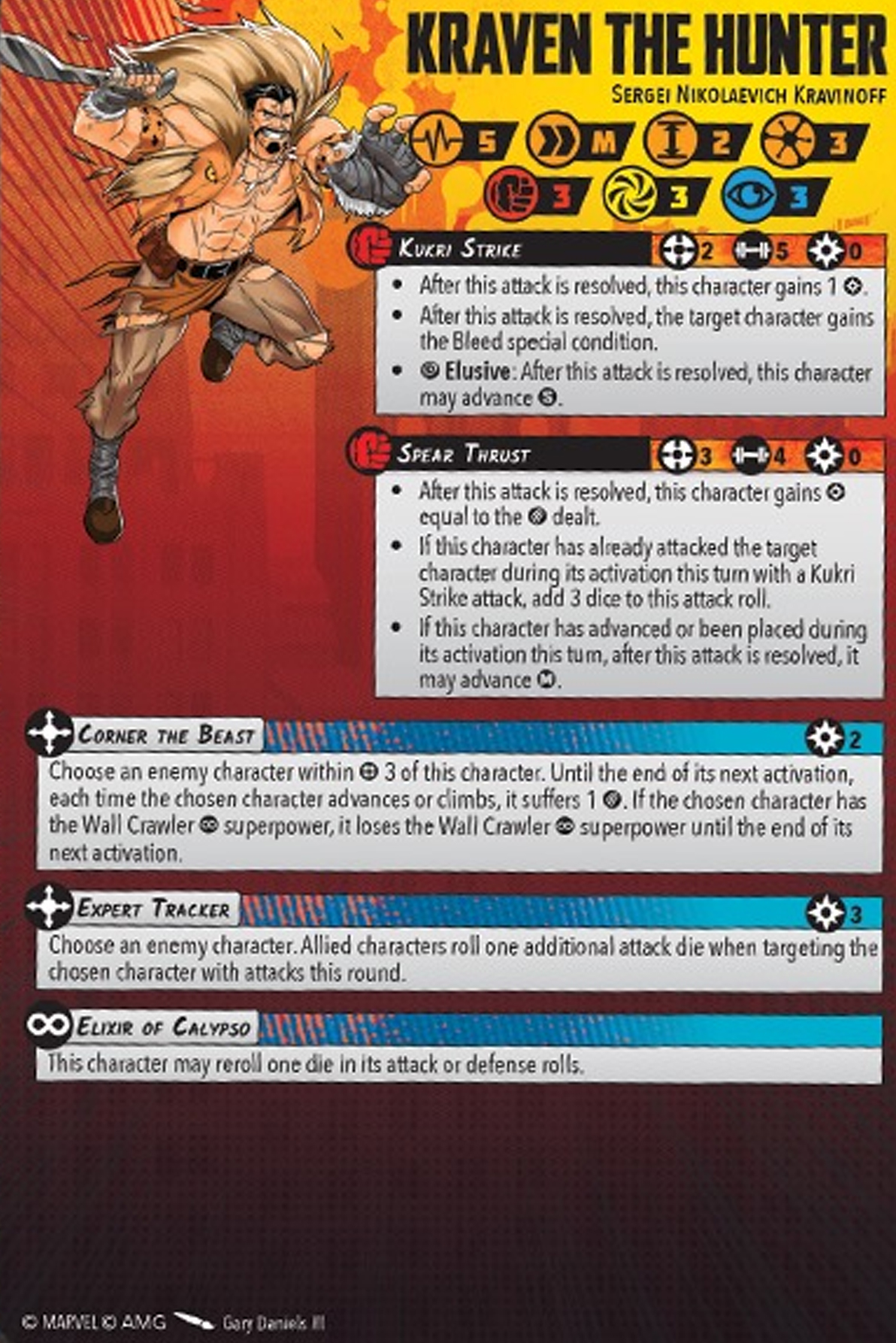 Kraven the Hunter injured